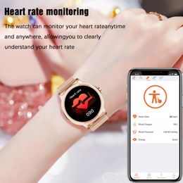 Smart Watch Women Waterproof smartwatch Multisports Hartslagmonitor Bloeddruk Zuurstof Fitness Bracelet voor Lady S06