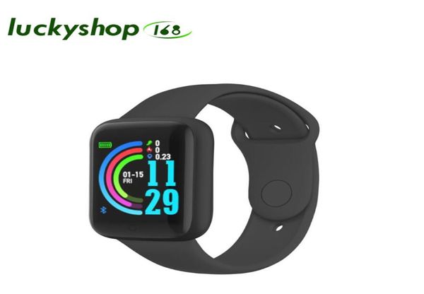 Smart Watch Y68 Bluetooth Fitness Tracker Sport Sport Heart Cate Monitor Bloodproof Color Bracelet D20 Pro pour Android iOS8880722