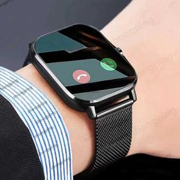 Relojes inteligentes 2023 Nuevo Bluetooth Responder llamada Reloj inteligente Hombres Llamada táctil Rastreador de ejercicios Reloj inteligente resistente al agua Mujeres para Android Oxígeno en sangre