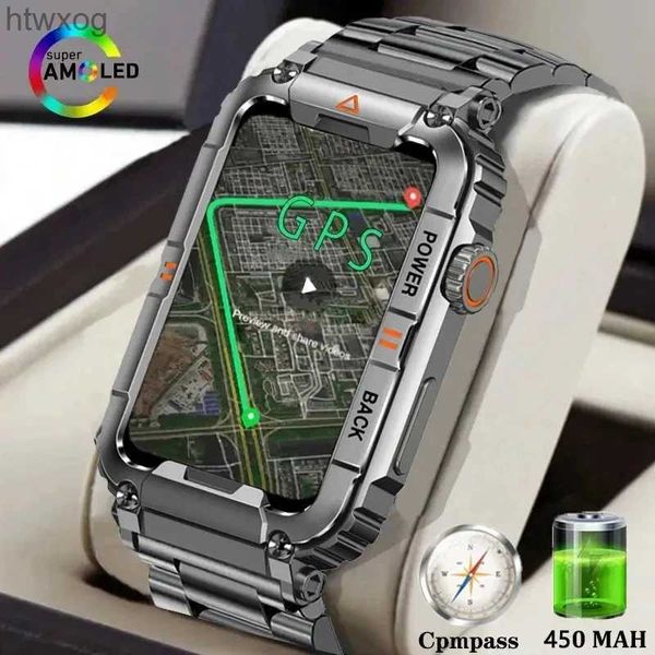 Relojes inteligentes 2023 Nuevo reloj inteligente para hombres Monitor de salud militar para Android IOS Relojes deportivos deportivos IP68 Impermeable Bluetooth Llamada Smartwatch YQ240125