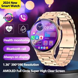 Smart Watches 2024 Bluetooth Call Women Smart Watch NFC AMOLED Full Touch Fitness Watches Sports Smartwatch Lady Clock + Box para Android IOS