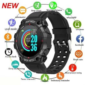 Slimme horloges 2024 Multifunctioneel smartwatch Bluetooth-aangesloten Telefoon Muziek Heren Dames Fitness Sportarmband Slaapmonitor Smartwatch FD68
