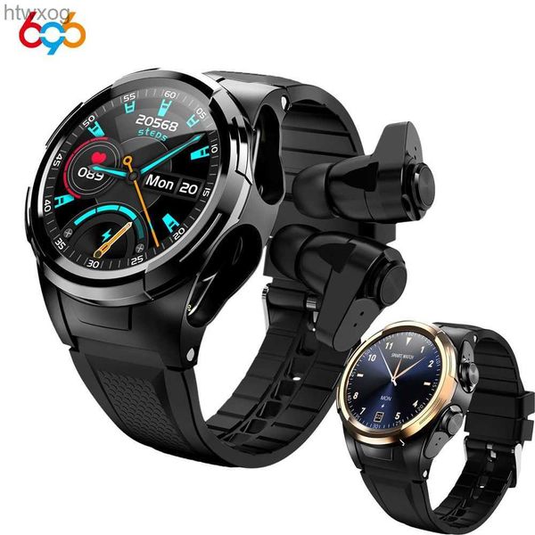 Relojes inteligentes 696 Reloj inteligente para hombres Auriculares con dientes azules Frecuencia cardíaca Pantalla táctil completa Monitor de sueño Cámara Deporte Reloj inteligente Pulsera inteligente S201 YQ240125