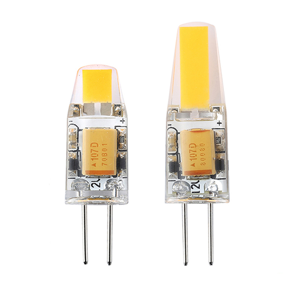 디 밍이 G4 LED 12V AC / DC COB 빛 2W 4W LED 전구 샹들리에 램프 할로겐 조명 100PCS / 바꾸기 많은