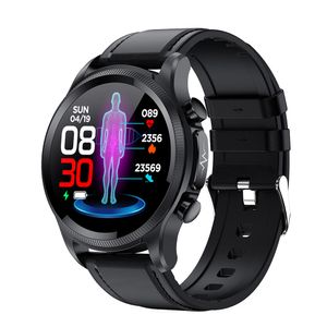 Smart Watches Cardica Bloedglucose Smart Watch ECG-monitoring Bloeddruk Lichaamstemperatuur Smartwatch Mannen IP68 Waterdicht Fitness Tracker 221013