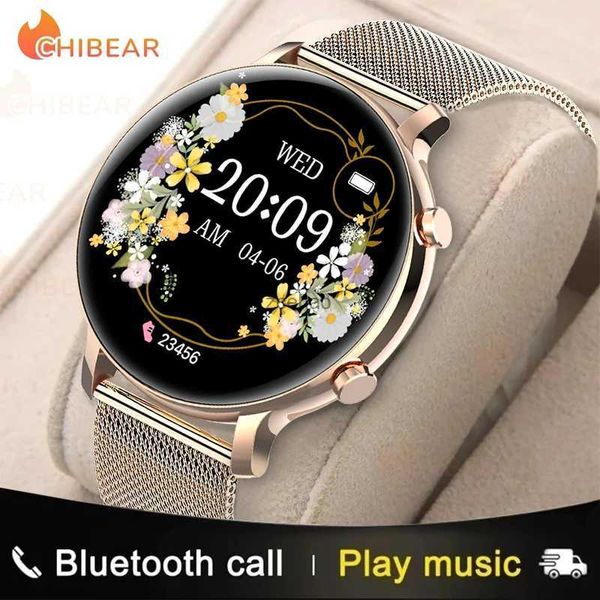 Montres intelligentes ChiBear 2024 nouveau Bluetooth appel montre intelligente femmes ECG + PPG Smartwatch mode Sport santé dames montre étanche fille Bracelets