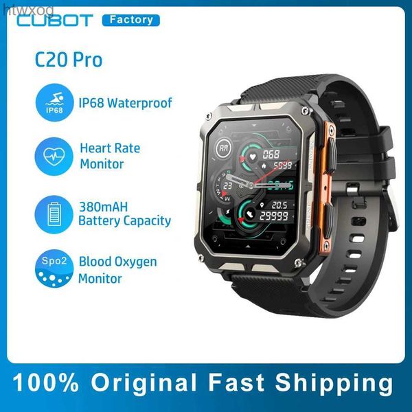 Relojes inteligentes CUBOT C20 Pro Smartwatch 1.83 Bluetooth 5.0 Monitor de presión de oxígeno en sangre con frecuencia cardíaca 123 modos deportivos Reloj inteligente para hombres y mujeres YQ240125