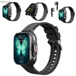 Montres intelligentes D8 TWS écouteur montre de sport sans fil Bluetooth casque appelant Smartwatch hommes surveillance de la santé femmes montre-bracelet avec écouteurs YQ240125