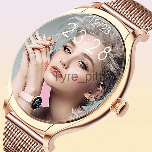 Montres intelligentes Caméras dôme 2023 Nouveau Smart es Femmes HD Grand écran d'affichage complet Cadran personnalisé Appel vocal Sport Fitness Traker Borderless Smart x0705