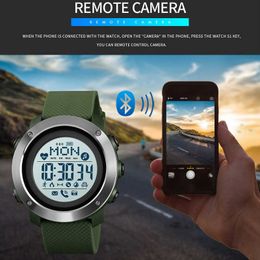 Relojes inteligentes Cámaras domo Hombres inteligentes Deporte Impermeable Inteligente para Android Wear Android OS IOS Bluetooth Brújula reloj inteligente SKMEI 2019 x0706