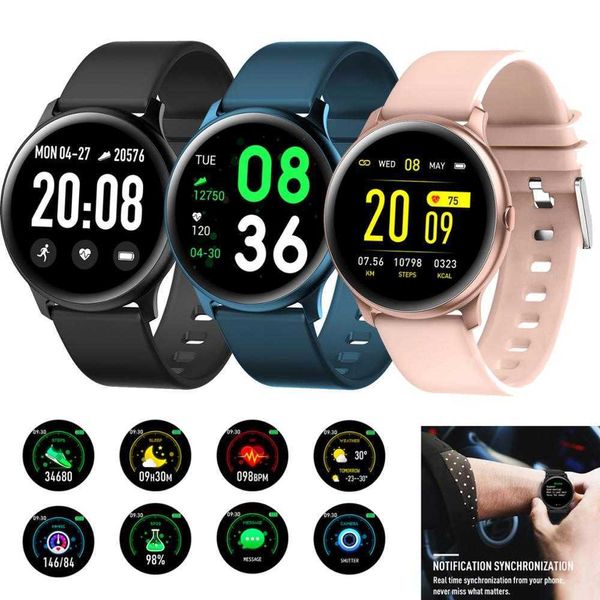 Montres intelligentes caméras dôme femmes filles luxe mode sommeil intelligent moniteur de fréquence cardiaque poignet es pour femmes hommes Smartphones iOS Android x0706