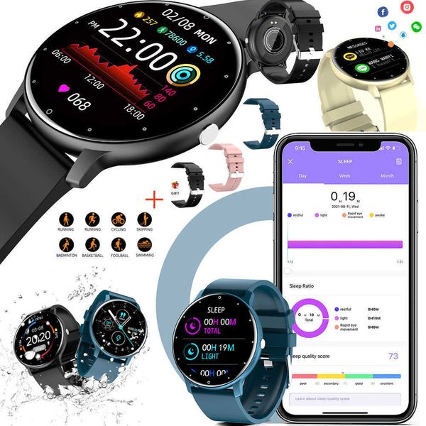 Montres Intelligentes Caméras Dôme ZL02 Hommes Femmes Smart Bluetooth IP67 Étanche Fréquence Cardiaque Fitness Tracker Bracelet Intelligent pour iPhone Android + Box x0706