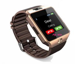 Montres intelligentes DZ09 avec Bluetooth bracelet Android carte SIMTF montre intelligente montre de téléphone portable intelligente multilingue avec Ca1860239