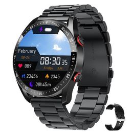 Montres intelligentes ECGPPG Bluetooth Call Watch Men Laser Santé Hypertenue Fitnes Sports Smartproof Smartwatchbox