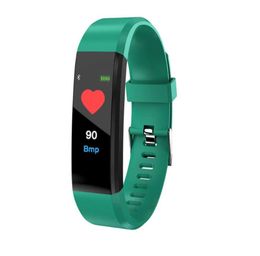 Relojes inteligentes con pantalla a Color, pulsera deportiva inteligente 115Plus para Android Fit Bit, pulsera inteligente 221013288M8724486