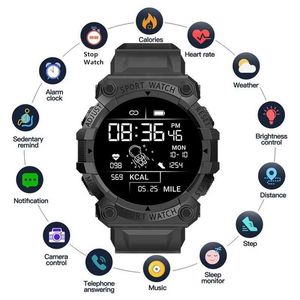 Smart Watches FD68S Nieuwe Smart Watch Heren Dames Bluetooth Smartwatch Touch Smart Armband Fitnessarmband Verbonden Horloges voor IOS Android