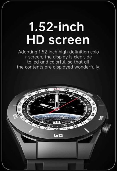 Relojes inteligentes para Huawei WATCH Ultimate Smartwatch Llamada Bluetooth Monitoreo del ritmo cardíaco del sueño Reloj deportivo inteligente IP68 Pulsera impermeableL2401