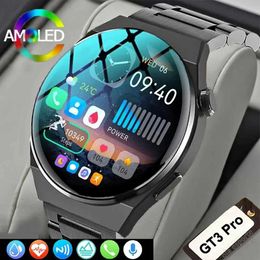 Smart Watches GT3 Pro Smart Watch Heren Dames AMOLED 420*420 HD Scherm Hartslag Bluetooth Oproepen Spraakassistent Sport Fitness SmartWatch 2024