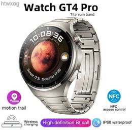 Смарт-часы GT4 PRO Смарт-часы для мужчин для часов 4 Pro 1,6 HD-экран Bluetooth Вызов GPS NFC Сердечный ритм Фитнес SmartWatch New YQ240125