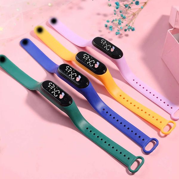 Montres intelligentes Kawaii montre intelligente pour enfants mode plein air étanche sport enfants montres garçon filles montres numériques Silicone montre enfantL2401