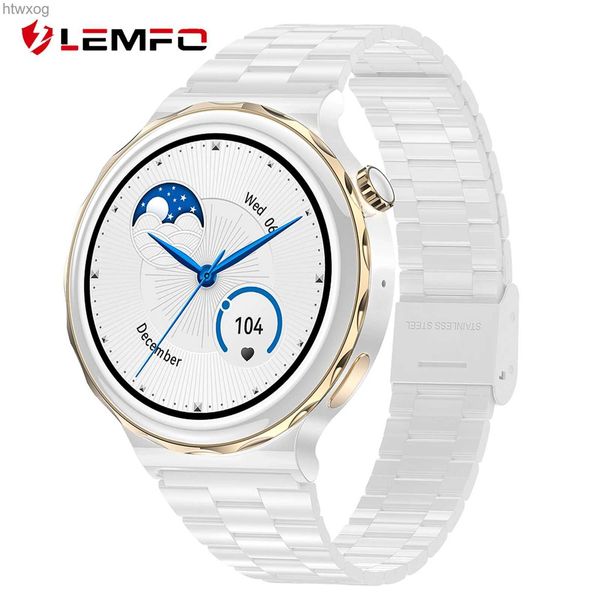 Montres intelligentes LEMFO montres intelligentes pour femmes IP68 étanche 5 jours d'autonomie NFC HK43 Smartwatch Bluetooth appel PK GT 3 Pro 1.36 390*390 HD YQ240125