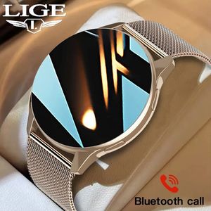 Montres intelligentes LIGE hommes montre femmes fréquence cardiaque surveillance de la pression artérielle Bluetooth appel IP67 étanche Smartwatch 230909