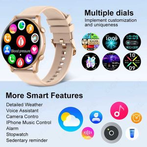 Montres intelligentes LIGE montre intelligente femme Bluetooth appel Sport Fitness AI Bracelet de commande vocale Bracelet tactile complet pour Android IOS nouvelle montre intelligente