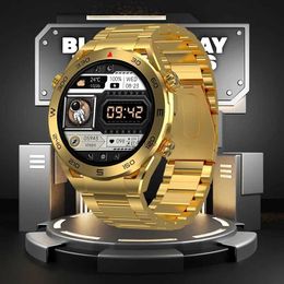 Relojes inteligentes LIGE Smartwatch 2023 Relojes inteligentes para hombres y mujeres Reloj de lujo Llamada Bluetooth Reloj de fitness Full Touch HD Pantalla a color Dorado