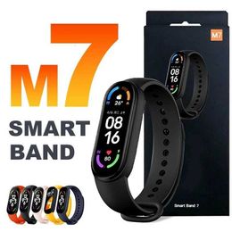 Slimme horloges M7 Smart Watch Heren Dames Smartband Hartslag Smartwatch Fitness Tracker Bloeddruk Sport Slimme armband voor xiaomi iPhone