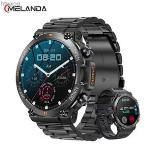 MELANDA Nieuwe 1,39 inch heren Bluetooth-oproep Smart Watch Sport Fitness Tracker Hartmonitor Smartwatch voor Android IOS 400mAh YQ240125