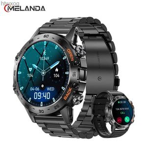 Relojes inteligentes MELANDA Steel 1.39 Bluetooth Call Smart Watch Hombres Deportes Fitness Relojes IP68 Smartwatch impermeable para Android K52 YQ240125