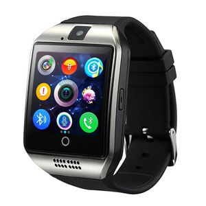 Smart Watches Q18 Bluetooth Smartwatch voor Apple iPhone IOS Samsung Android-telefoon met simkaartsleuf Polsbandjes Smart Watch