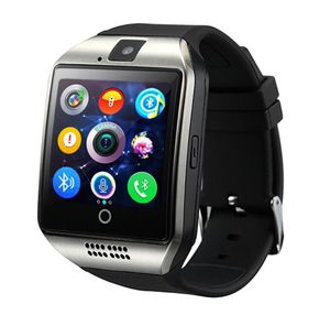 Montres intelligentes Q18 Bluetooth Smartwatch pour Apple iPhone IOS Samsung téléphone Android avec fente pour carte SIM bracelets Smart Watch4709349