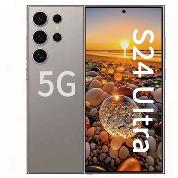 S24 Ultra Dual SIM 4G 5G Téléphone Android 6 Go + 256 Go 1 To 6.8HD + Affichage 13MP + 50MP CAMERIE Android 13 Mobile Mobile Warehouse