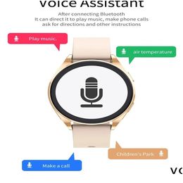 Montres intelligentes T5 Pro Watch 6 Appel Bluetooth Assistant vocal Hommes et femmes Fréquence cardiaque Sports Smartwatch pour Android iOS Drop Delivery C Otdgi