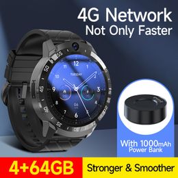 Smart Watchphone 4G Wireless SmartWatch 8-core 1.4GHz Prostessor 4+64GB Memory 1.6inch IPS Screen 5M Camera App Download Sim Card Global Universal Sim Card Global Universal