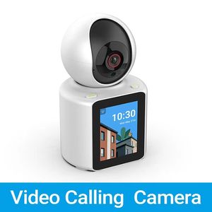 Slimme WIFI-camera met 2,8 inch scherm 1080P Tweeweg audio AI Video-oproep Babyfoon CCTV Surveillance Beveiliging Draadloze camera