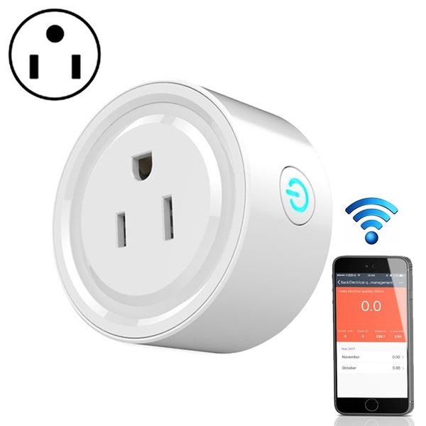 Supports de lampe prise Wifi intelligente ronde prise américaine télécommande interrupteur de synchronisation pour Smartphone domotique