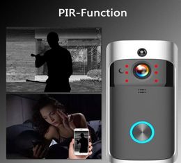 Smart WiFi vidéo sonnette caméra interphone visuel Vision nocturne IP oeil porte cloche porte téléphone sans fil caméra de sécurité à domicile 720P206H204147950