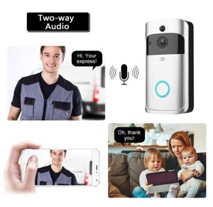 Smart WiFi Video Deurbel Camera Visuele Intercom Nachtzicht IP Eye Deurbel Deurtelefoon Draadloze Home Security Camera 720P3638503