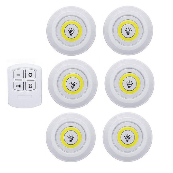 Luz nocturna con Control remoto inalámbrico inteligente, iluminación decorativa para cocina, armario, escalera, pasillo, baño, Mini luces LED D1.5