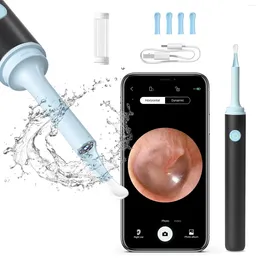 Nettoyeur d'oreille visuel sans fil intelligent, cuillère, Endoscope sûr, Mini caméra 5MP, dissolvant de cire, Otoscope, outils de soins de santé