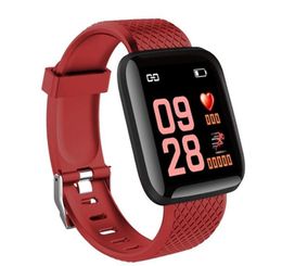 Smart Polsband Armbanden Goede kwaliteit 116Plus Fitness horloge Armband met Heartrate Bloeddruk Tracking 116 Plus Reloj SmartWatch
