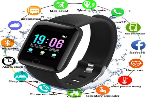 Bracelet intelligent moniteur de fréquence cardiaque Bracelet de remise en forme intelligent tension artérielle étanche IP67 Fitness Tracker montre pour femmes hommes1681745