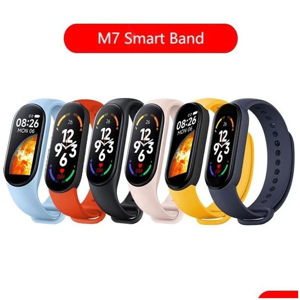 Bracelets intelligents M7 Ip67 étanche Sport montre hommes femme pression artérielle moniteur de fréquence cardiaque Bracelet de remise en forme pour Android iOS Drop Deli Otet1