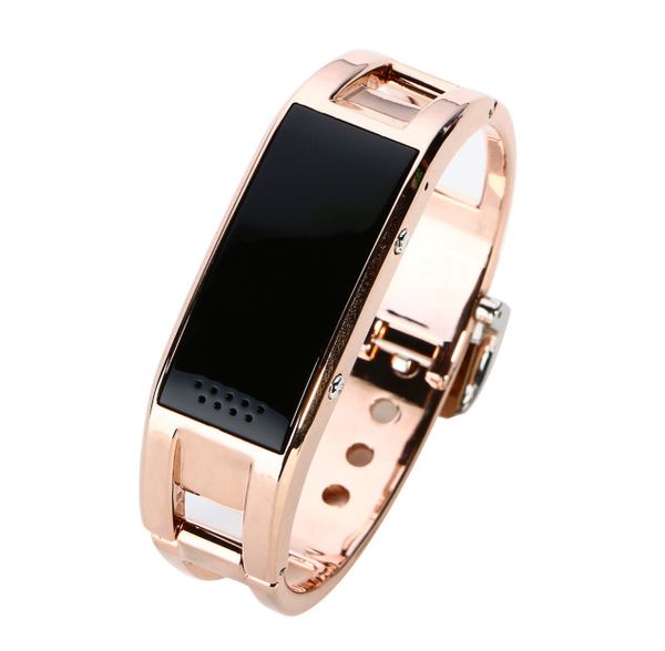 Reloj de pulsera inteligente D8 GPS Bluetooth Fitness Tracker Cámara Pulsera portátil de acero inoxidable Compatible con llamadas telefónicas WatchFor Android iPhone