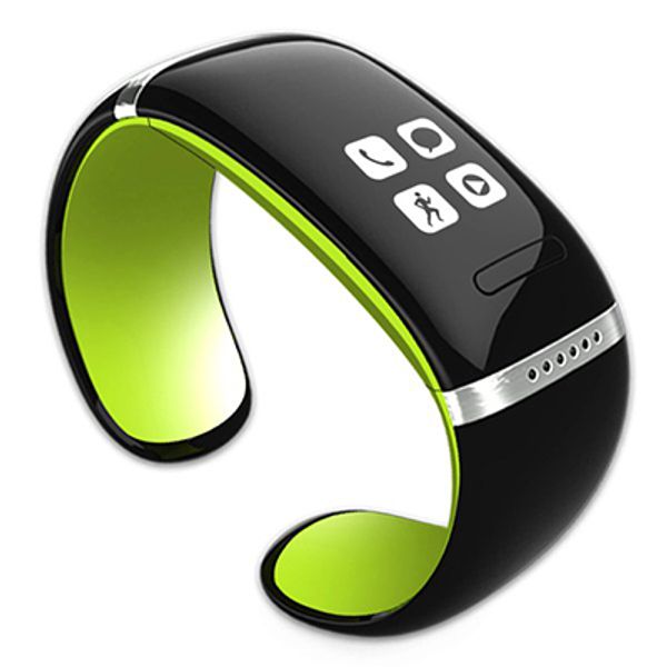 Montre-bracelet intelligente L12S OLED Bluetooth montre intelligente prend en charge le rappel d'appel téléphonique podomètre passomètre montre-bracelet intelligente pour téléphone Android IOS