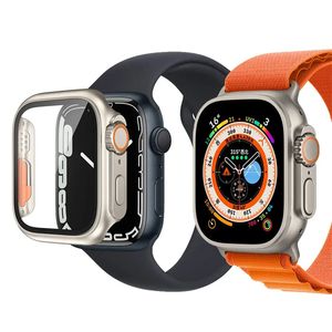 Boîtier de montre intelligente pour Apple Watch Ultra Series 8 49 mm iWatch bracelet marin montre intelligente montre de sport boîte de bracelet de chargement sans fil Housse de protection