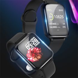 SmartWatch Hartslag Monitor Bloeddrukfuncties B57 Sport Horloges Smart Watch voor iOS Android Phone Pin Watch Multi Colors