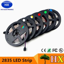 SMD 2835 RGB LED Strip Light 300leds / 5m Nouvel An Lampe de ruban à cordes plus brillante que 3528 3014 Prix inférieur 5050 5630 Tape